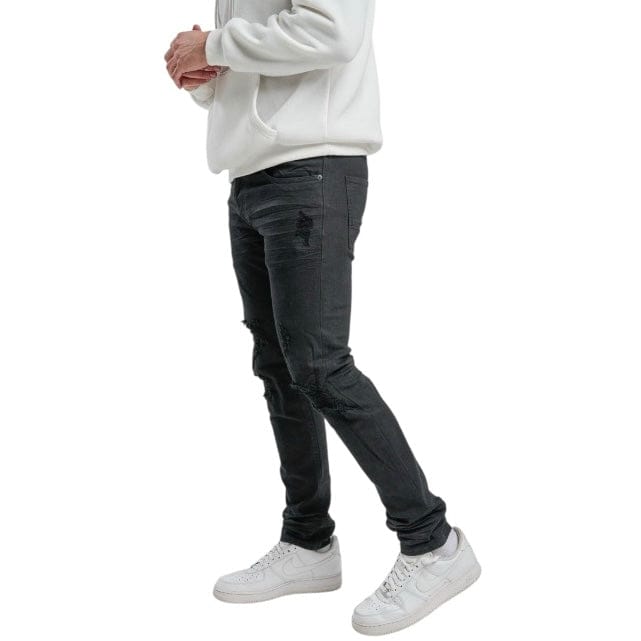 Spark Slim Fit Stretch Jean (Jet Black) S4403