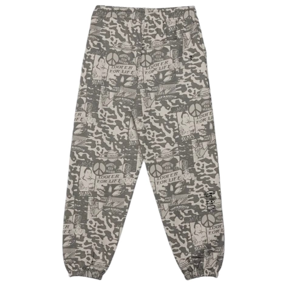 GRMY Peace Within All Over Print Sweatpants (Light Grey) GRTS278