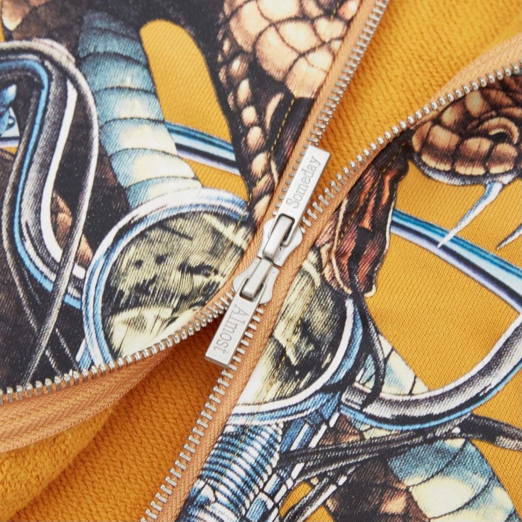 Almost Someday Midnight Zip Up Hoodie (Sun Fade Yellow) AS-SP1-13