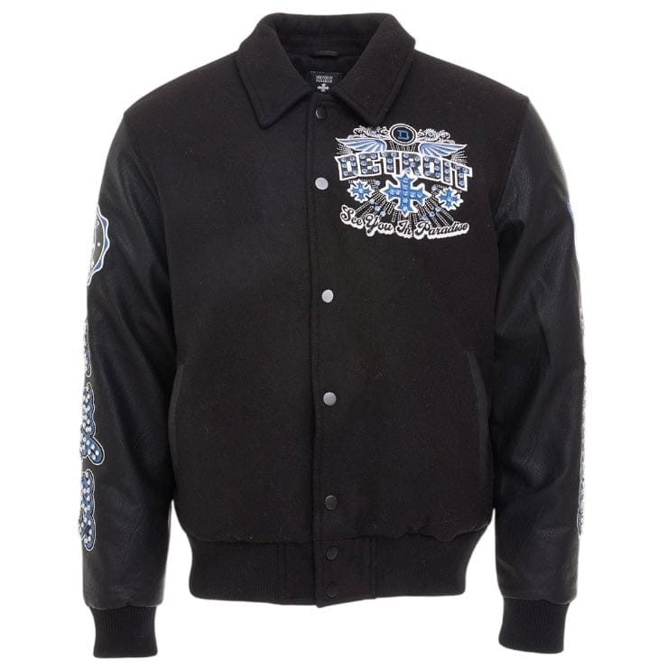See You In Paradise Motor City Varsity Jacket (Black) 91745