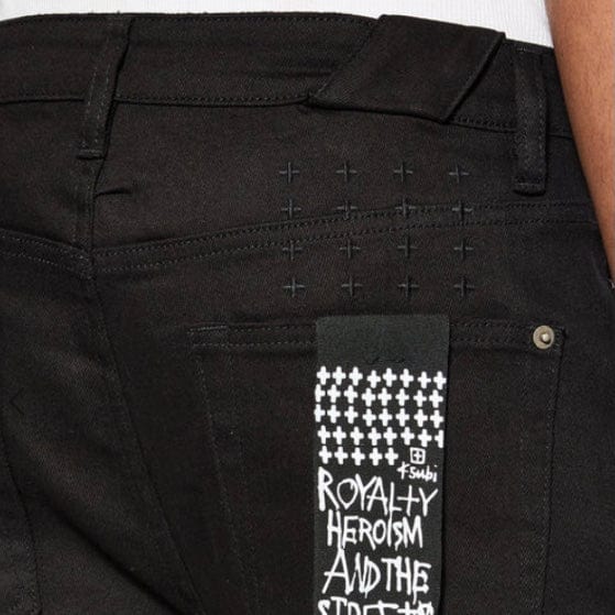 Ksubi Chitch Ace Black Metal Denim (Black) MFA24DJ052