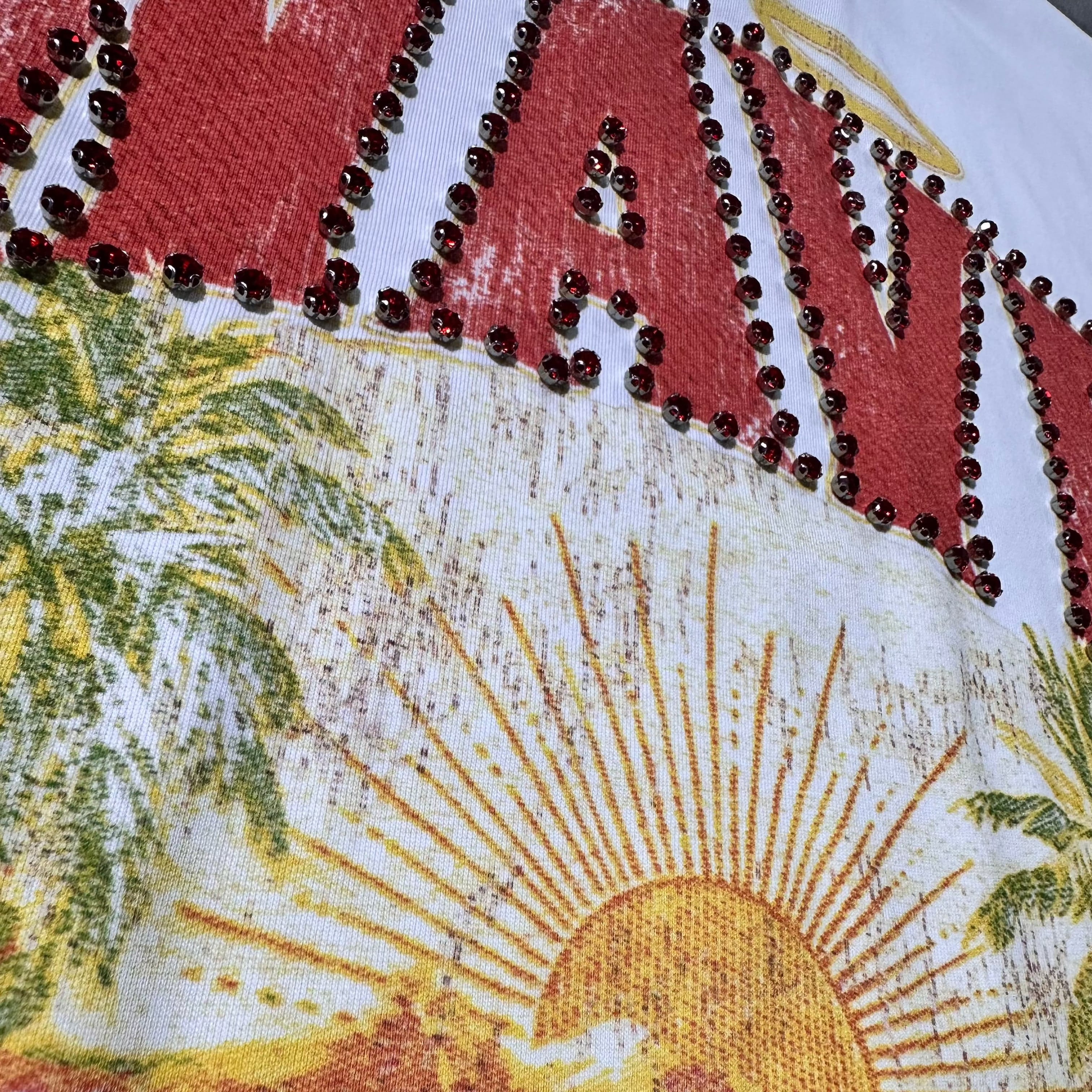 Mr Wave Paradise Cutoff Tee (White) MR.5003