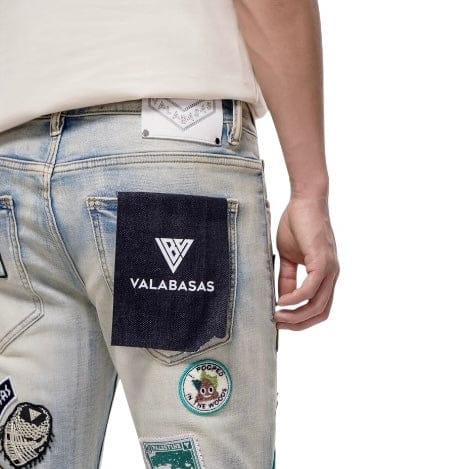 Valabasas Axis Stacked Denim (Light Blue) VLBS-VJ3-1109