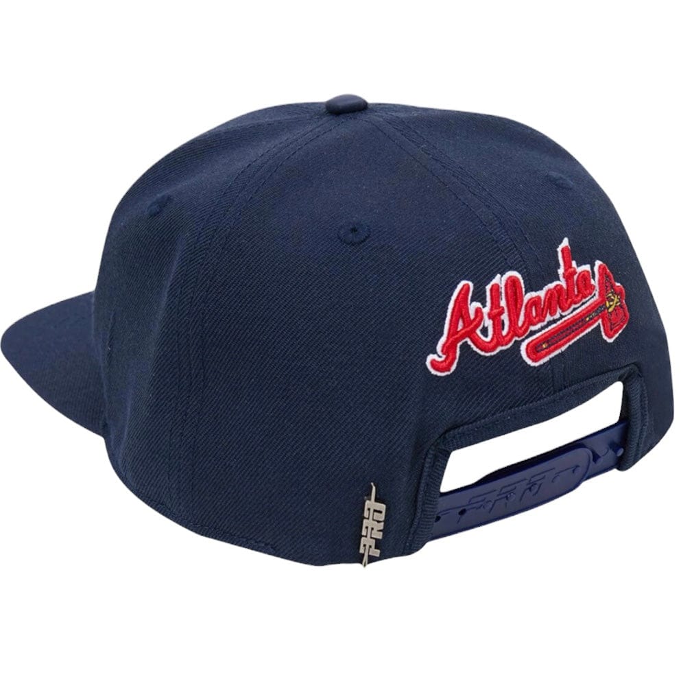 Pro Standard MLB Atlanta Braves Logo Snapback Hat (Midnight Navy)