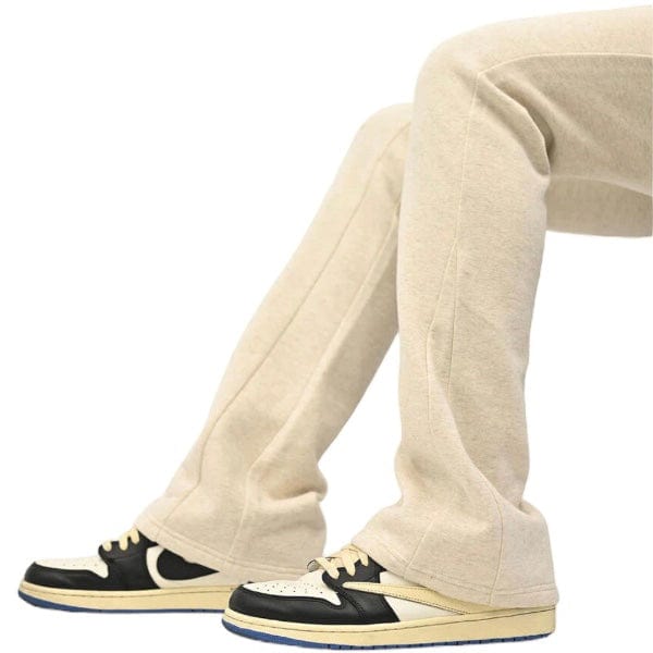 Doctrine Denim Core Dagger Flare Jogger (Heather Oatmeal) DB0050