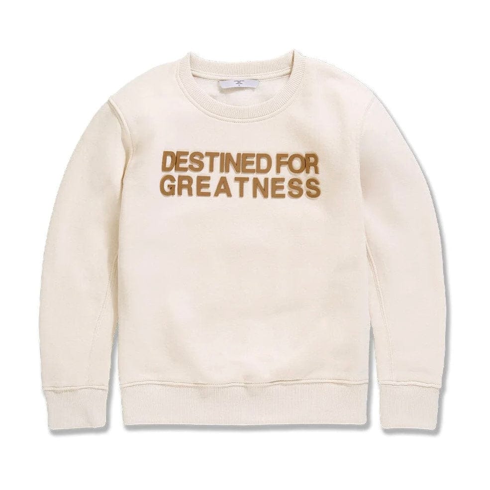 Boys Destined For Greatness Crewneck Sweatshirt (Bone)