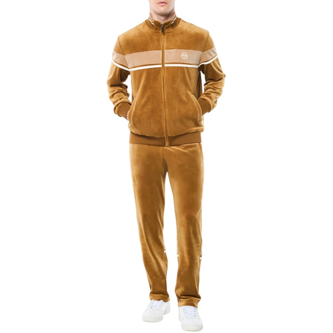 Sergio Tacchini Damarindo Velour Track Set (Bronze Brown)