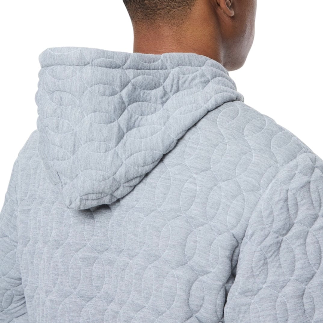 Sergio Tacchini Aversa Quilted Hoodie & Sweatpants Set (Light Heather Grey)