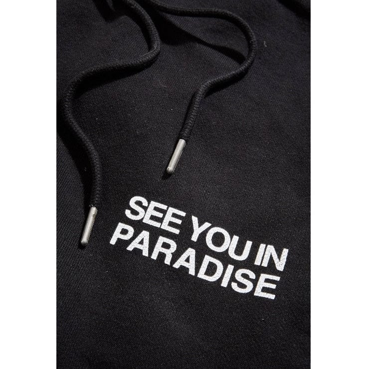 See You In Paradise Washed Stacked Sweatpants (Jet Black) 8897L