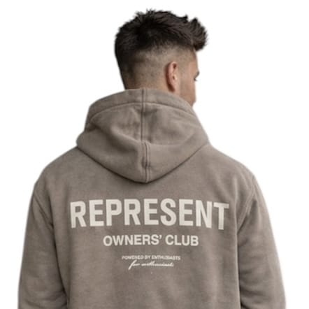 Represent Patron Of The Club Hoodie (Cream Marl) MLM4270-30