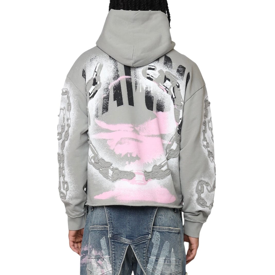 Smoke Rise Oversized Havoc Fleece Hoodie (Drizzle) FO25558
