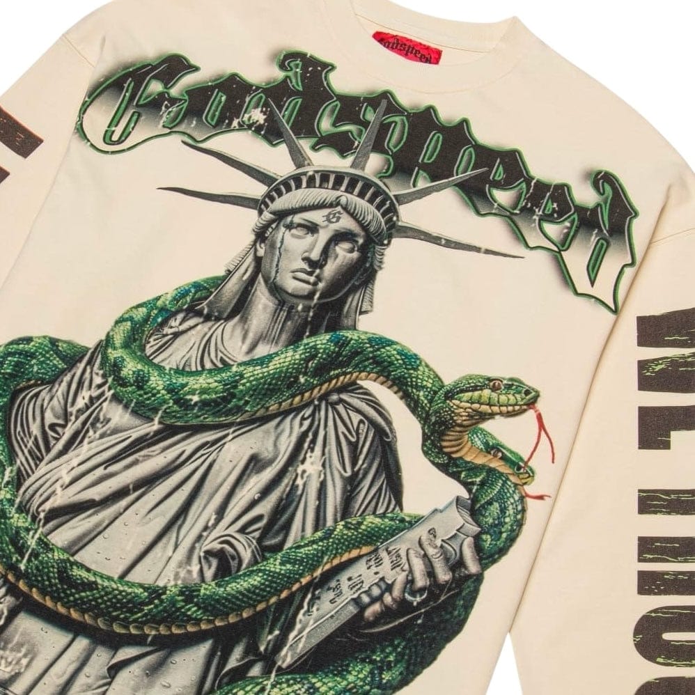 Godspeed Top 5 Slizzy LS T Shirt (Bone)