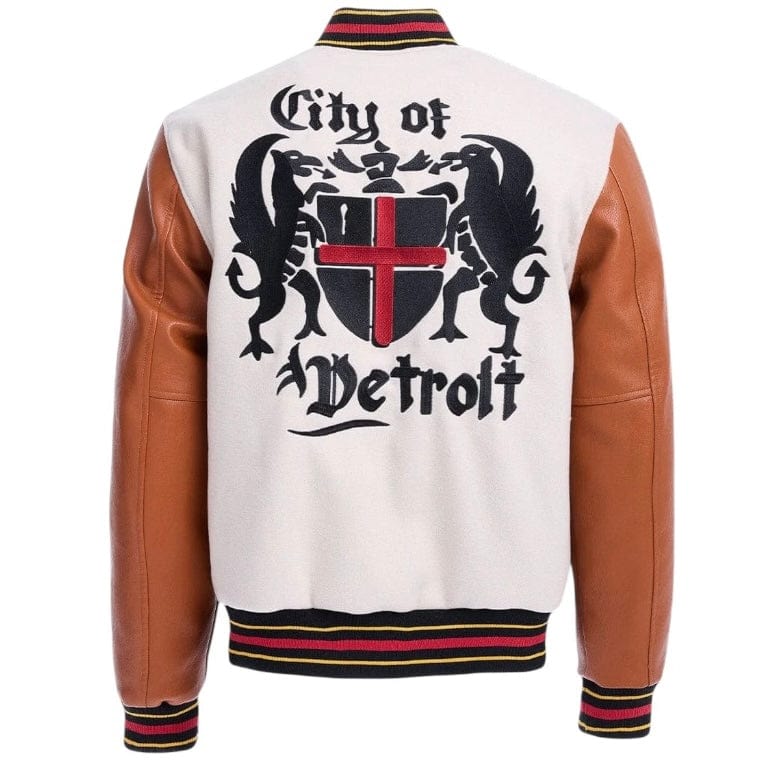 Jordan Craig The Renaissance City Varsity Jacket (Cream) 91654