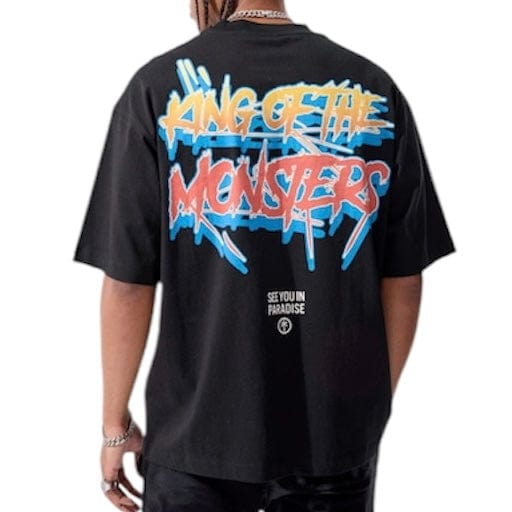 Jordan Craig Sea Monster Cropped Boxy Tee (Black) 9201A