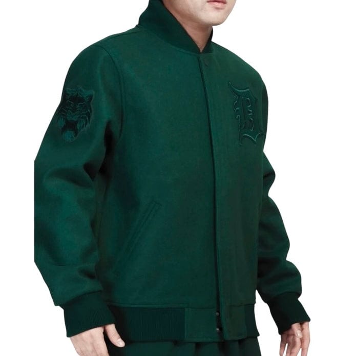 Pro Standard Detroit Tigers Wool Varsity Jacket (Forest)