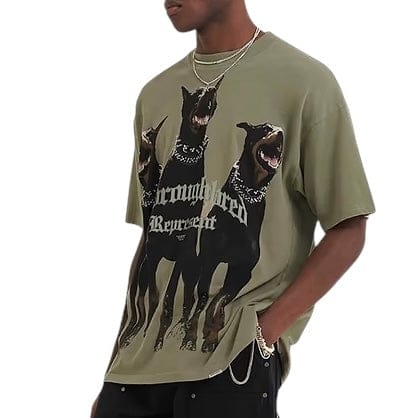 Represent Thoroughbred T Shirt (Olive Khaki) MLM41135-066