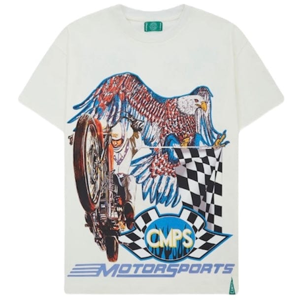 Campus Goods Motor Sports Crop Tee (Cream) CG-S25-5