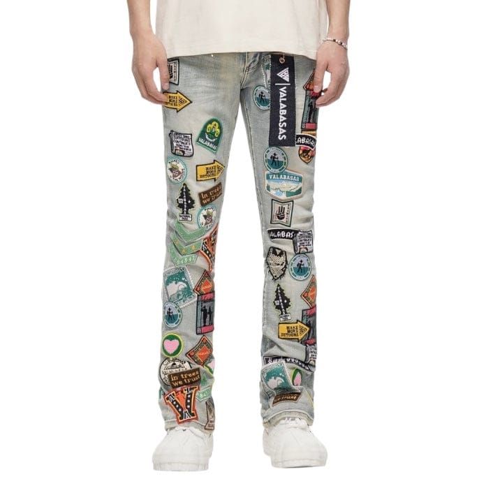 Valabasas Axis Stacked Denim (Light Blue) VLBS-VJ3-1109