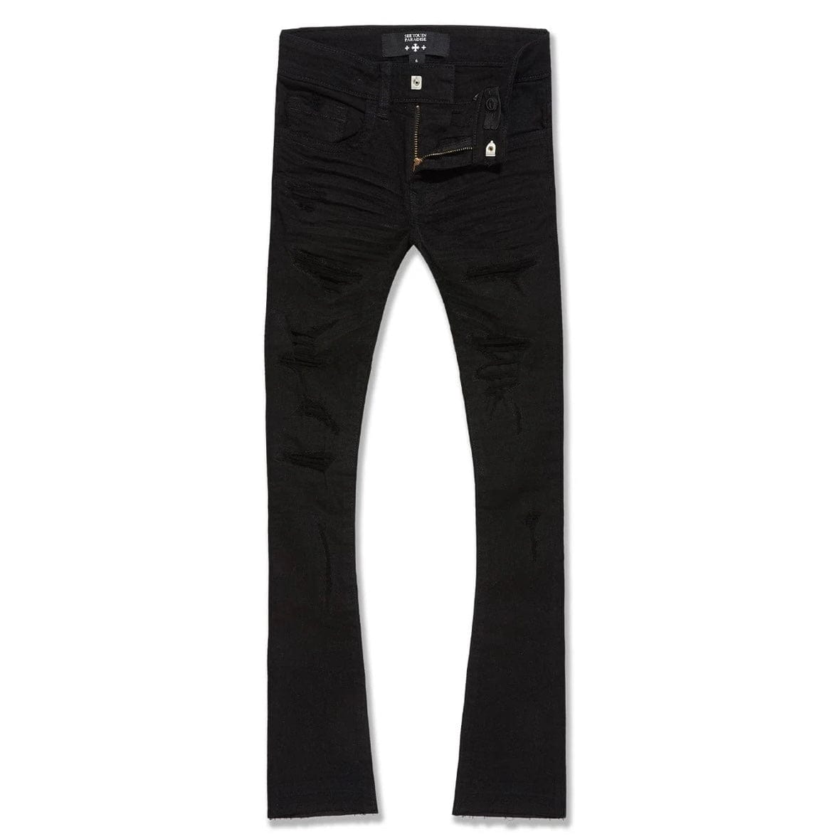 Kids See You In Paradise Stacked Denim (Jet Black) JTF2117AK