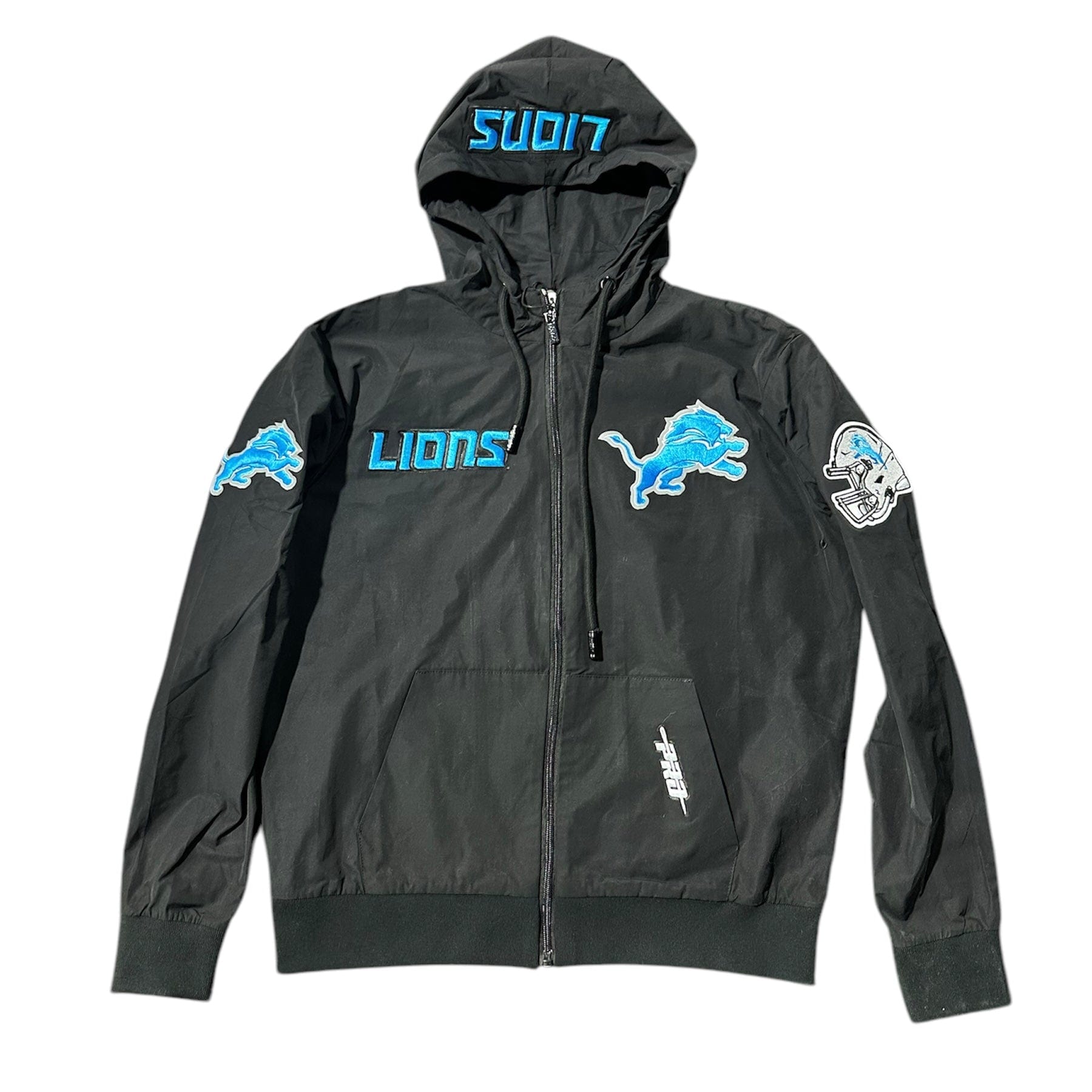 Pro Standard Detroit Lions Classic Wind Suit Po Zip Hoodie (Black) FDL5410693