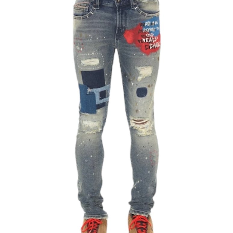 Cult Of Individuality Punk Super Skinny Denim (Basq) 622B11-SS40BB
