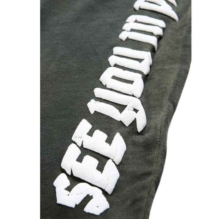 See You In Paradise The Reaper Stacked Sweatpants (Olive) 8641L
