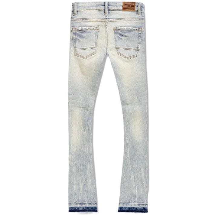 Kids Jordan Craig Attitude Stacked Denim (Iced Lager) JTF1214K