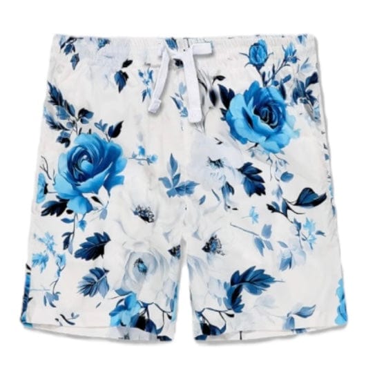 Boys Jordan Craig Ibiza Lounge Shorts (Blue Floral) 2053SB