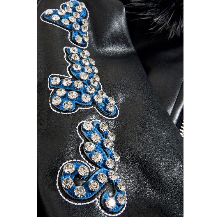 Kids See You In Paradise Motor City Hooded Bomber Jacket (Black) 91746K