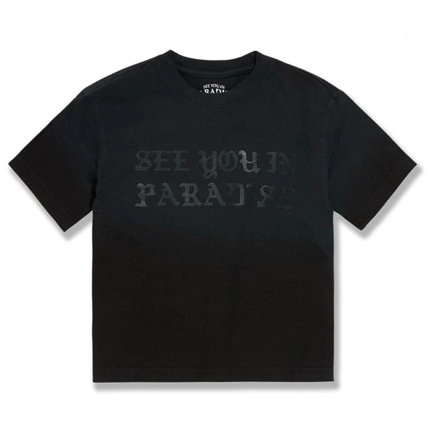 Kids See You In Paradise Cropped Tee (Black Shadow) 9120AK