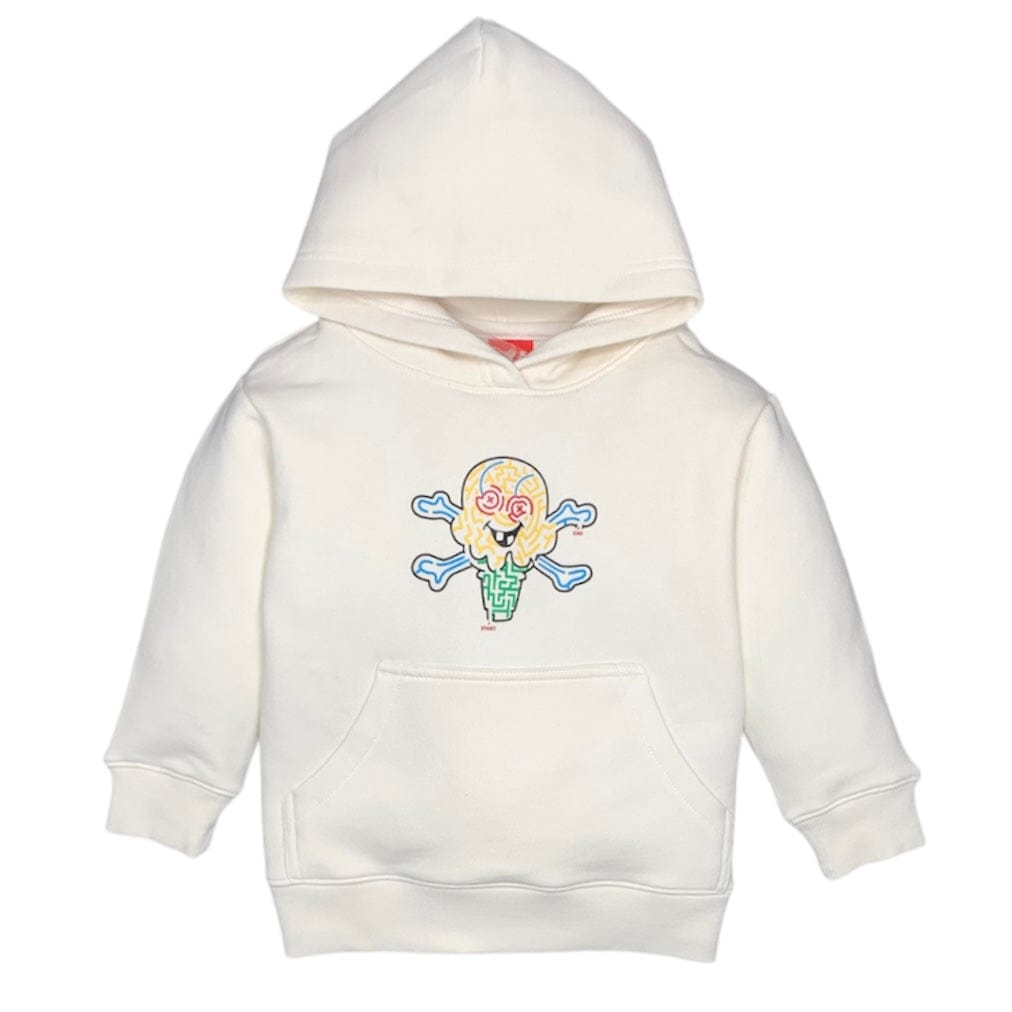 Kids Ice Cream Mazed and Confused Hoodie (Whisper White) 433-8301