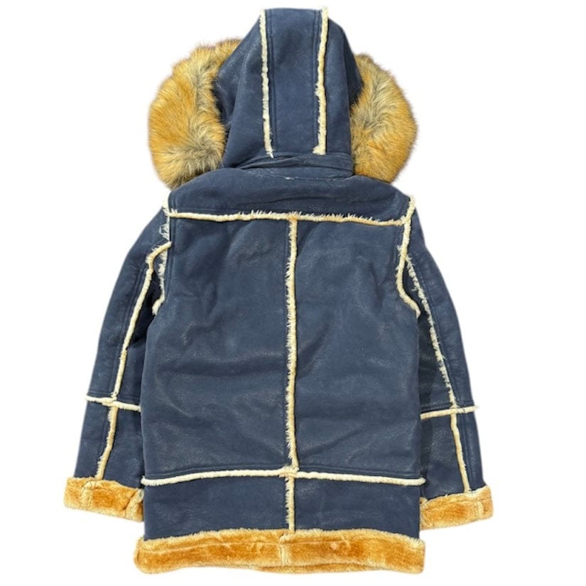 Boys Jordan Craig Denali Shearling Jacket (Navy) 91620B