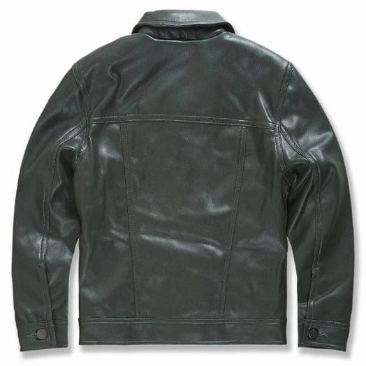Boys Jordan Craig Thriller Trucker Jacket (Olive) JJ1121B