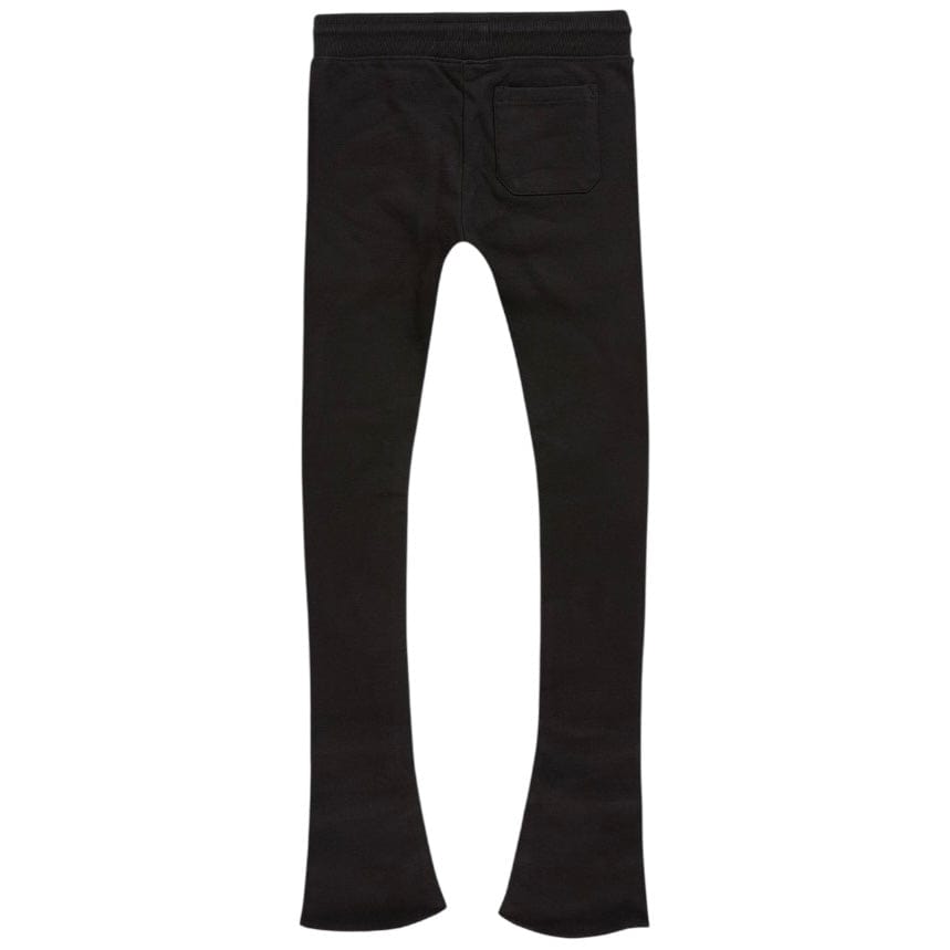 See You In Paradise Washed Stacked Sweatpants (Jet Black) 8897L