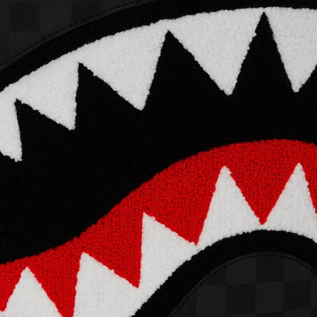 Sprayground Black Chenille Sip DLXSV Backpack