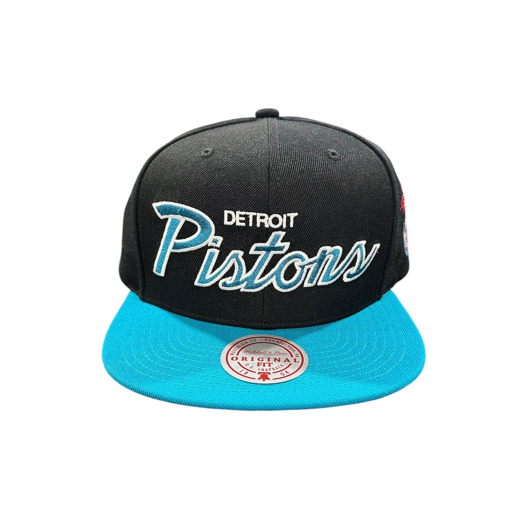 Mitchell & Ness NBA Detroit Pistons Team Script 2.0 Snapback (Black)