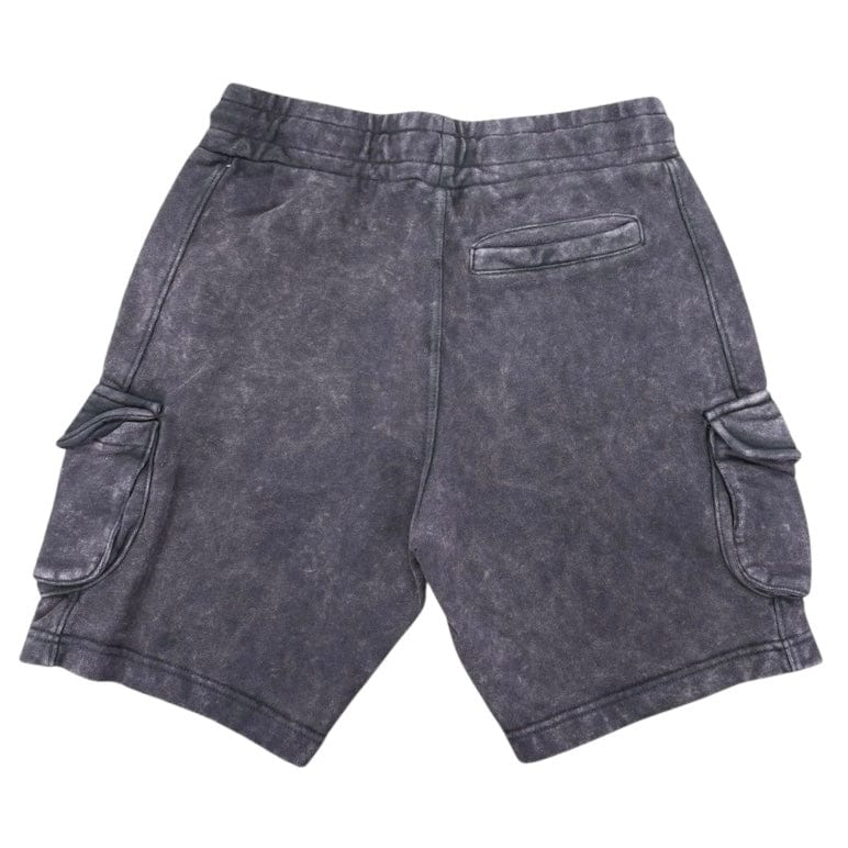 G West French Terry Cargo Shorts (Plum Acid Wash) GWAPSH2040