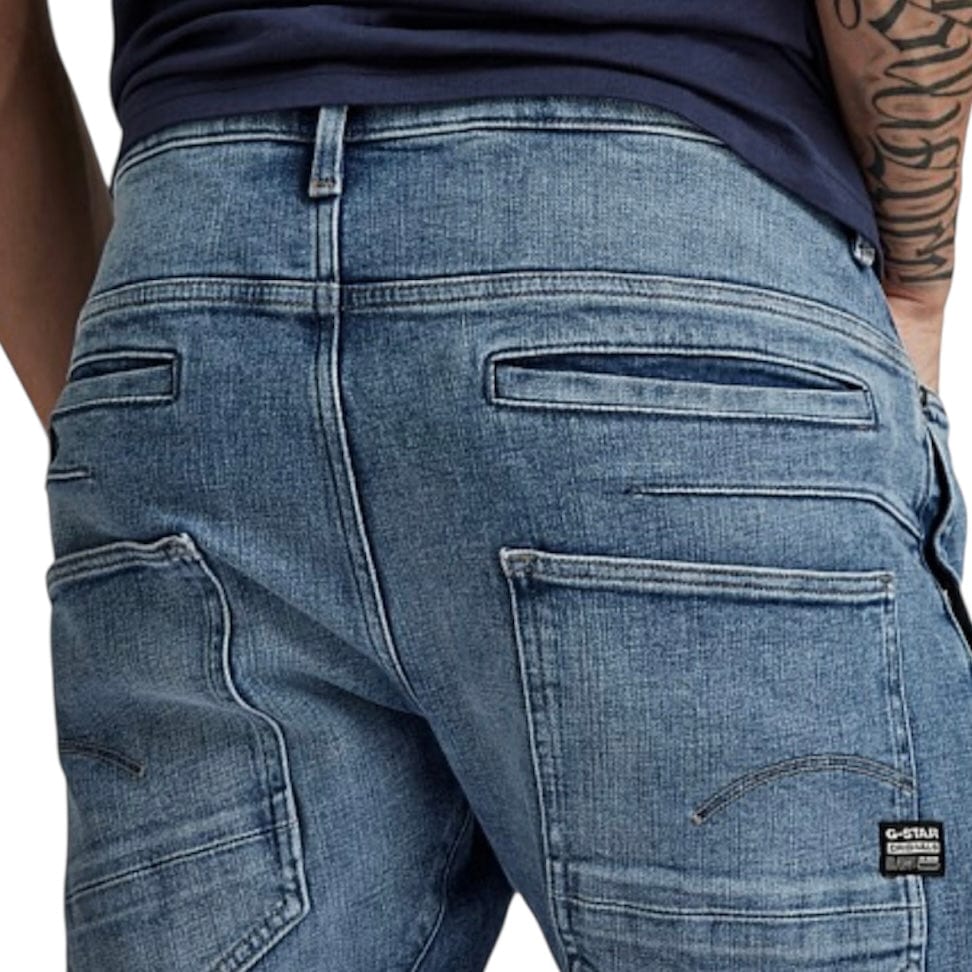 G-Star D Staq 3D Slim Jean (Faded Ripped Baltic Sea) D05385-C051-C668