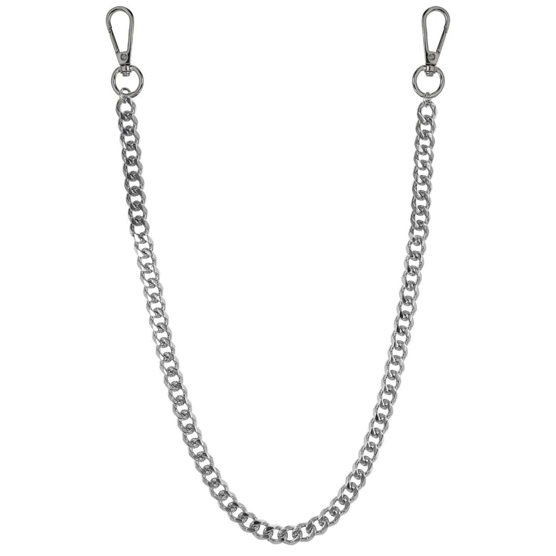 Jewelry Essentials Solid 10mm Cuban Link Pant Chain (Silver) BKC-208S