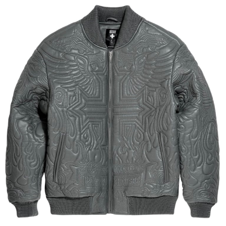 See You In Paradise Sinister Bomber Jacket (Charcoal) 91666