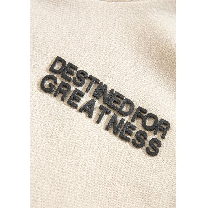 Kids Destined For Greatness Pullover Hoodie (Cream)