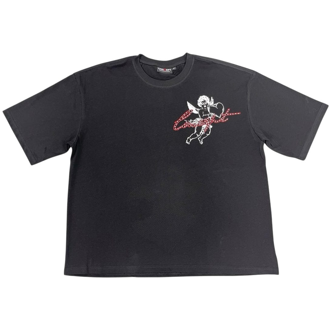 Concept La Angel Heart Boxy Tee (Black) CONT_18