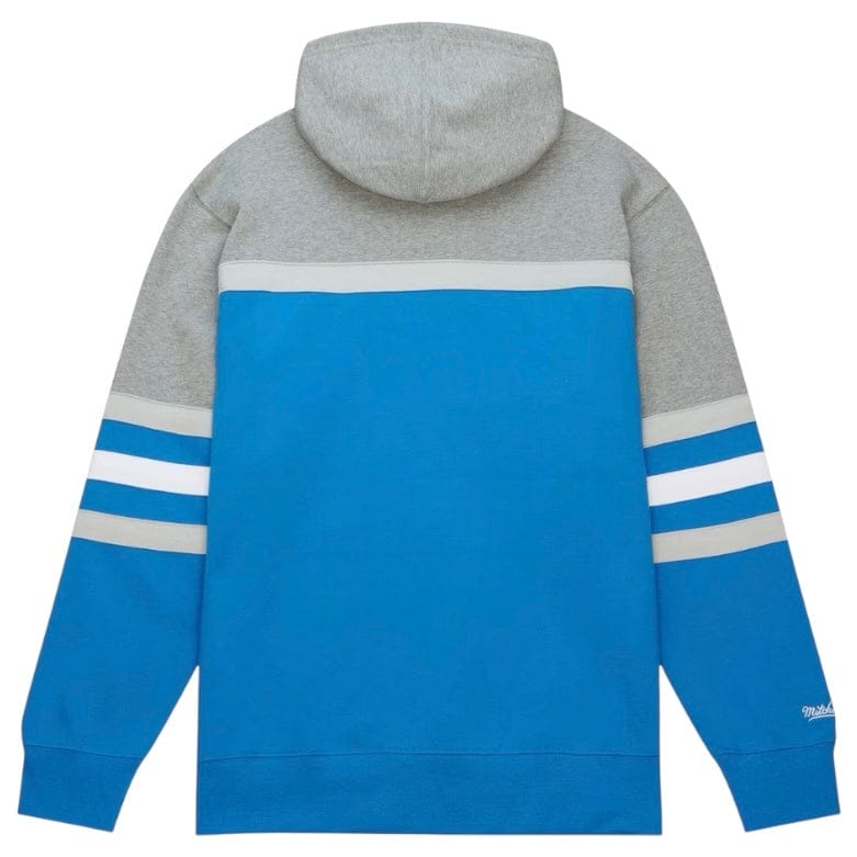 Mitchell & Ness Detroit Lions Head Coach Pullover Hoodie (Grey/Blue)