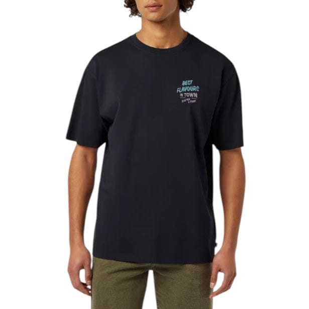 Scotch & Soda Relaxed-Fit Printed Artwork T-Shirt (Washed Black) 180050