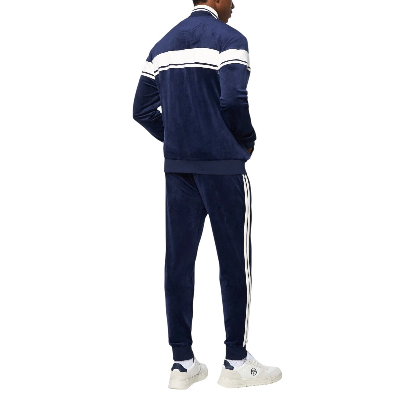Sergio Tacchini Damarindo Velour Track Set (Maritime Blue)