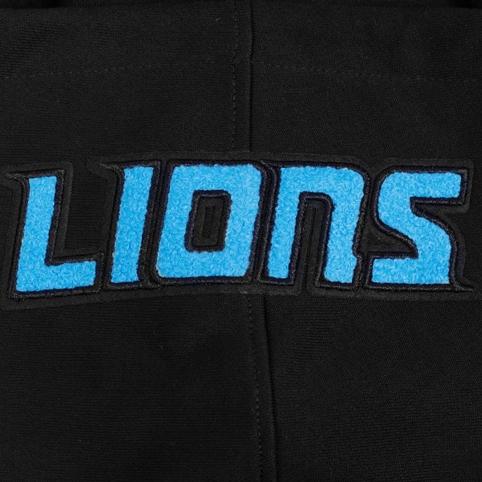 Pro Standard NFL Detroit Lions Souvenir Fleece Pullover Hoodie (Black)