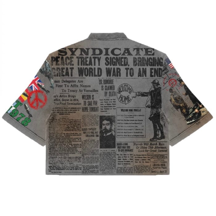 The Syndicate Peace Treaty Tee (Grey Wash) SYAN-10