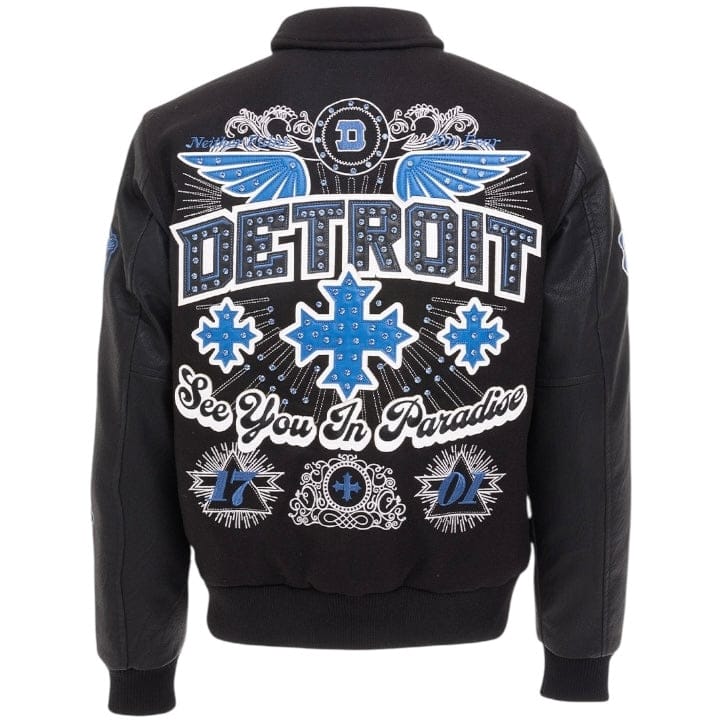 See You In Paradise Motor City Varsity Jacket (Black) 91745