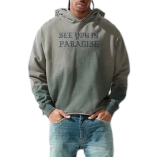 See You In Paradise Cropped Pullover Hoodie (Desert Storm) 9120H
