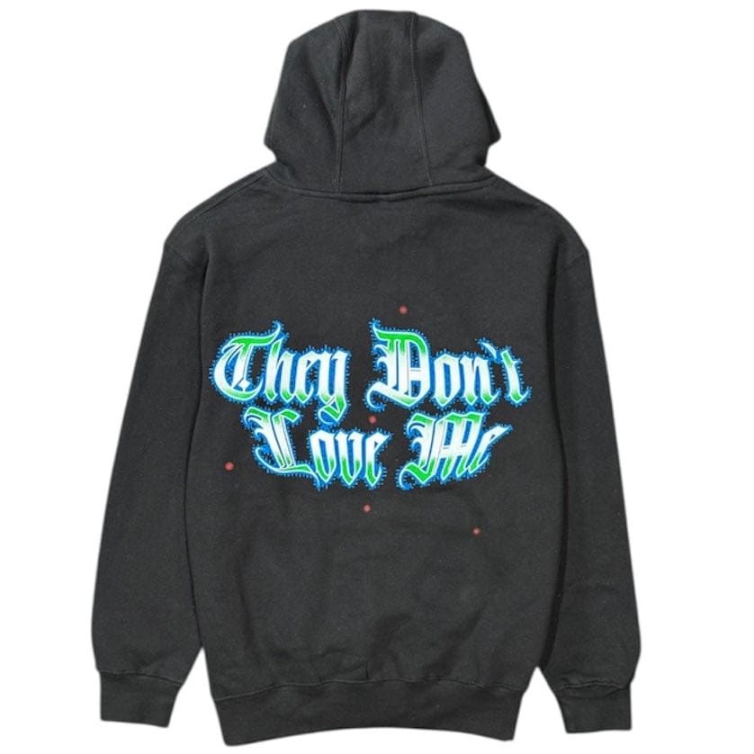 Never Broke Again Goth Punk Hoodie (Black)